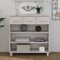 Console Table 90x35x90 cm Solid Wood Pine