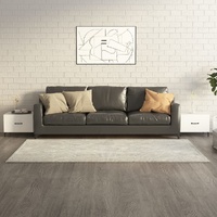 Coffee Table with Metal Legs 2 pcs 50x50x40 cm