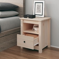 Bognor Bedside Cabinet 40x35x49 cm Solid Wood Pine