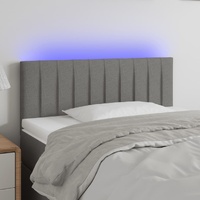 LED Headboard Dark Grey Fabric