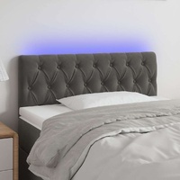 Jalmeris Adjustable Velvet LED Headboard