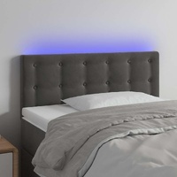 Helmune Padded Velvet LED Headboard