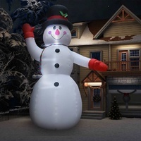 Twin-Blower LED Christmas Snowman
