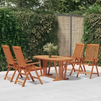 Garden Dining Set Solid Wood Eucalyptus