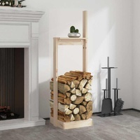 Upright Pine Firewood Rack