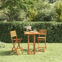Outdoor Bar Set Solid Wood Acacia