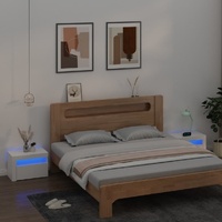 Oneida Bedside Cabinets 2 pcs with LEDs 60x35x40 cm