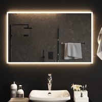 USB-Lit Wall Mirror for Bathrooms