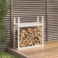 Firewood Rack 110 by 35 by 108.5 cm Solid Wood Pine