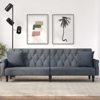 Irvalis Velvet Pillow Sofa Bed