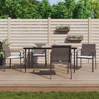 Garden Chairs with Cushions 56x59x84 cm Poly Rattan