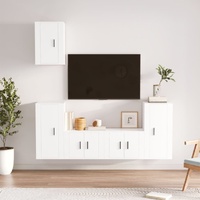 5 Piece TV Cabinet Set Engineered Wood