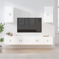 6 Piece TV Cabinet Set Engineered Wood