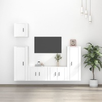 5 Piece TV Cabinet Set Engineered Wood