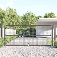 Lockable Galvanised Mesh Garden Gate