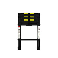  Multipurpose Aluminium Ladder Telescopic 2.6M Black 2.6 Meter