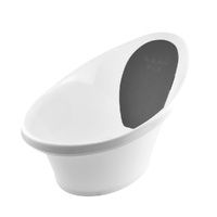 Black Baby Bath With Backrest & Bum Bump Support