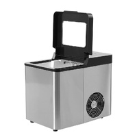  Ice Maker Commercial 2.1L Portable Silver