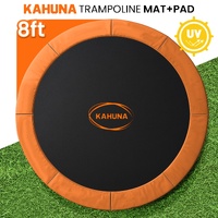 Kahuna 8ft Replacement Trampoline Safety Pad Cover and Jumping Spring Mat - Orange