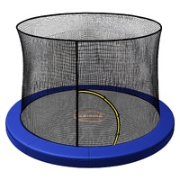 Kahuna 6ft Replacement Trampoline Safety Pad Cover and Safety Net Set Blue