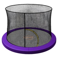 Kahuna 10ft Trampoline Pad and Net - Purple