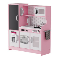 Bopeep Kids Kitchen Set Wooden Pretend Play Cooking Toy