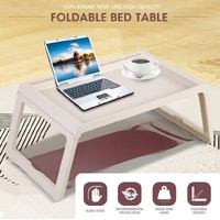 CARLA HOME Multifunction Laptop Bed Desk with foldable legs for Home Office (White)