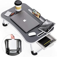 CARLA HOME Laptop Bed Desk with Storage and foldable legs for Adults, Kids & Home Office