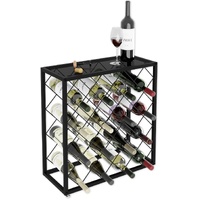 CARLA HOME Freestanding Metal Wine Rack for 25 Bottles