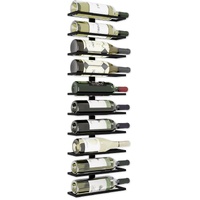 CARLA HOME Metal Wall Mount Wine Rack for Wine Bottles, Liquor, Champagne (Holds 10 Bottles)