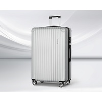 28'' Luggage Travel Suitcase Set TSA Carry On Hard Case Light Grey