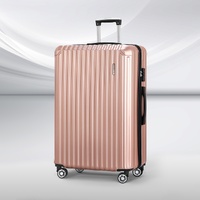 Wanderlite 28'' Luggage Travel Suitcase Set TSA Carry On Hard Case Rose Gold