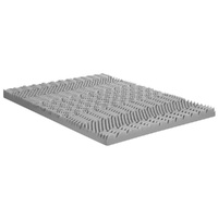 Giselle Bedding 8cm Memory Foam Mattress Topper 7-Zone Graphite Double