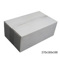 270x160x100mm White RSC Carton  Durable Cardboard Carton 100 Pack