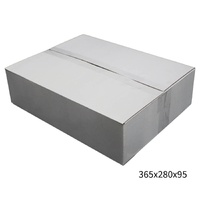 365x280x95mm White RSC Carton  Durable Cardboard Carton 50 Pack