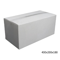 400x200x180mm White RSC Carton  Durable Cardboard Carton 50 Pack
