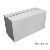 320x140x160mm White RSC Carton  Durable Cardboard Carton 50 Pack