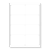 8 Up Self Adhesive Label Inkjet & Laser Printer Sheets   99.1x67.7mm