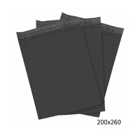200x260mm Black Poly Mailer  Self-Sealing Shipping Bag 1000 Pack