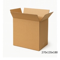 270x130x180mm Brown Mailing Box  Durable Cardboard Carton 20 Pack