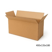 400x135x180mm Brown Mailing Box  Durable Cardboard Carton 20 Pack