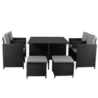  9PCS Outdoor Table Chair Set