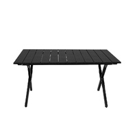  Folding Camping Table Portable Black