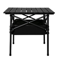  Folding Camping Table Portable Black