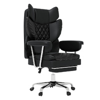 Levede Gaming Office Chair High Back PU Leather Black