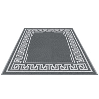 Gardeon Outdoor Rugs 152x244cm Large Carpet Reversible Area Mat PP Dual-Sided Patio Rug Greek Key