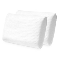 Dreamz Memory Foam Orthopaedic Pillow Neck Pain Side Stomach Back Sleeper 2 Pack