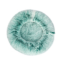  Pet Bed Cat Dog Donut Nest Calming L Teal Large