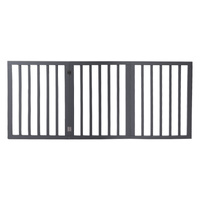 Wooden Pet Gate Dog Fence Retractable Grey 2000x 3MM