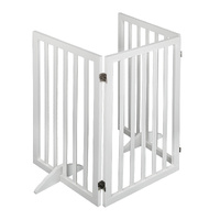 Wooden Pet Gate Dog Fence Safety White 400x 3MM